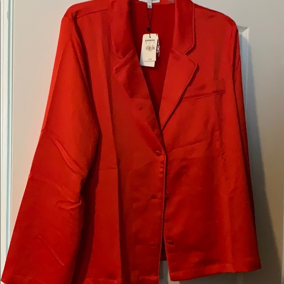 Express satin pajama top - Picture 3 of 4